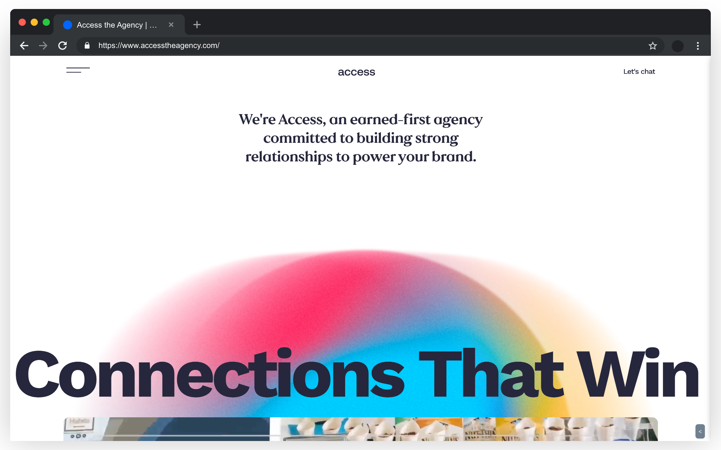 Access Website Screenshot