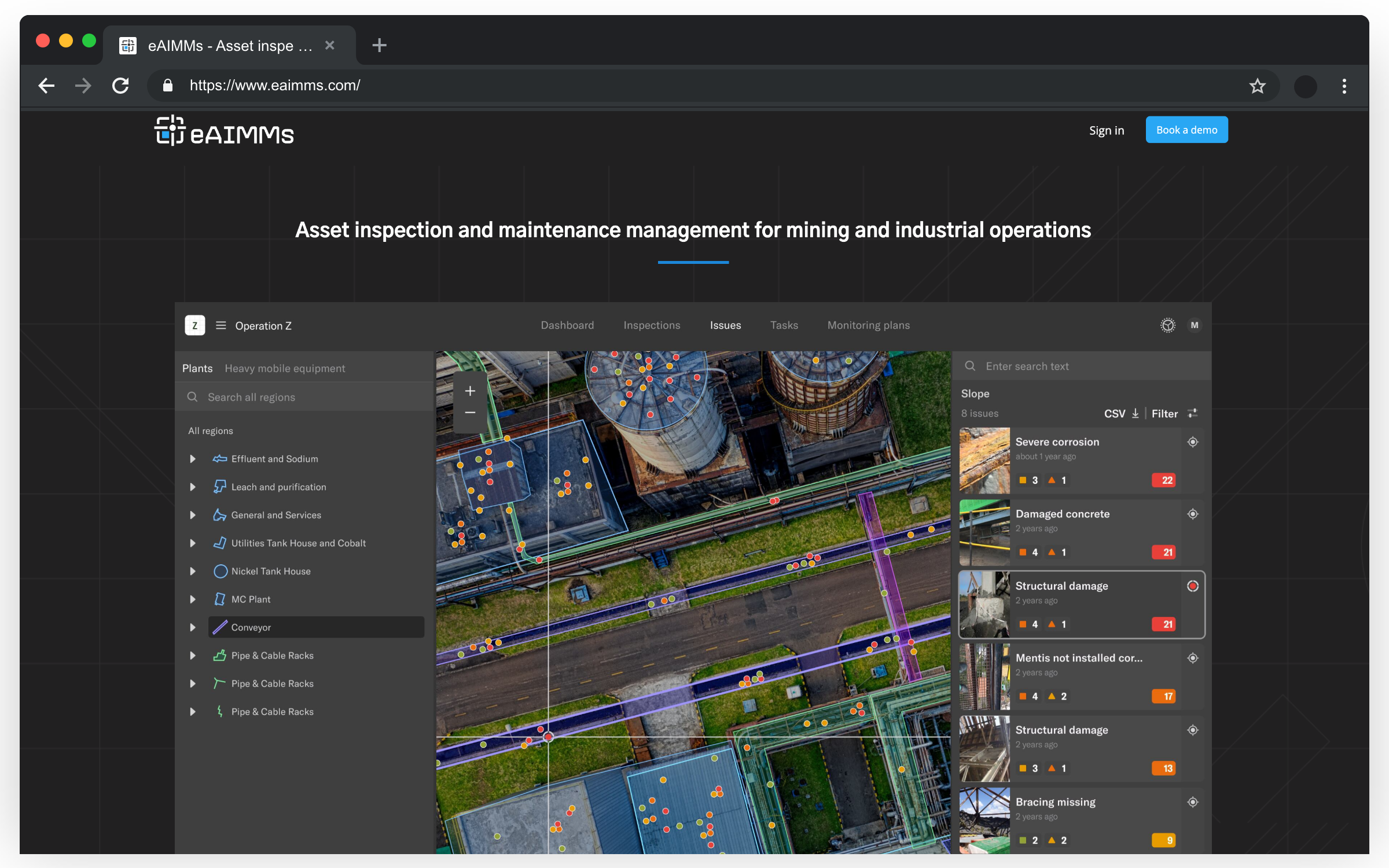 EAIMMS Web App Screenshot