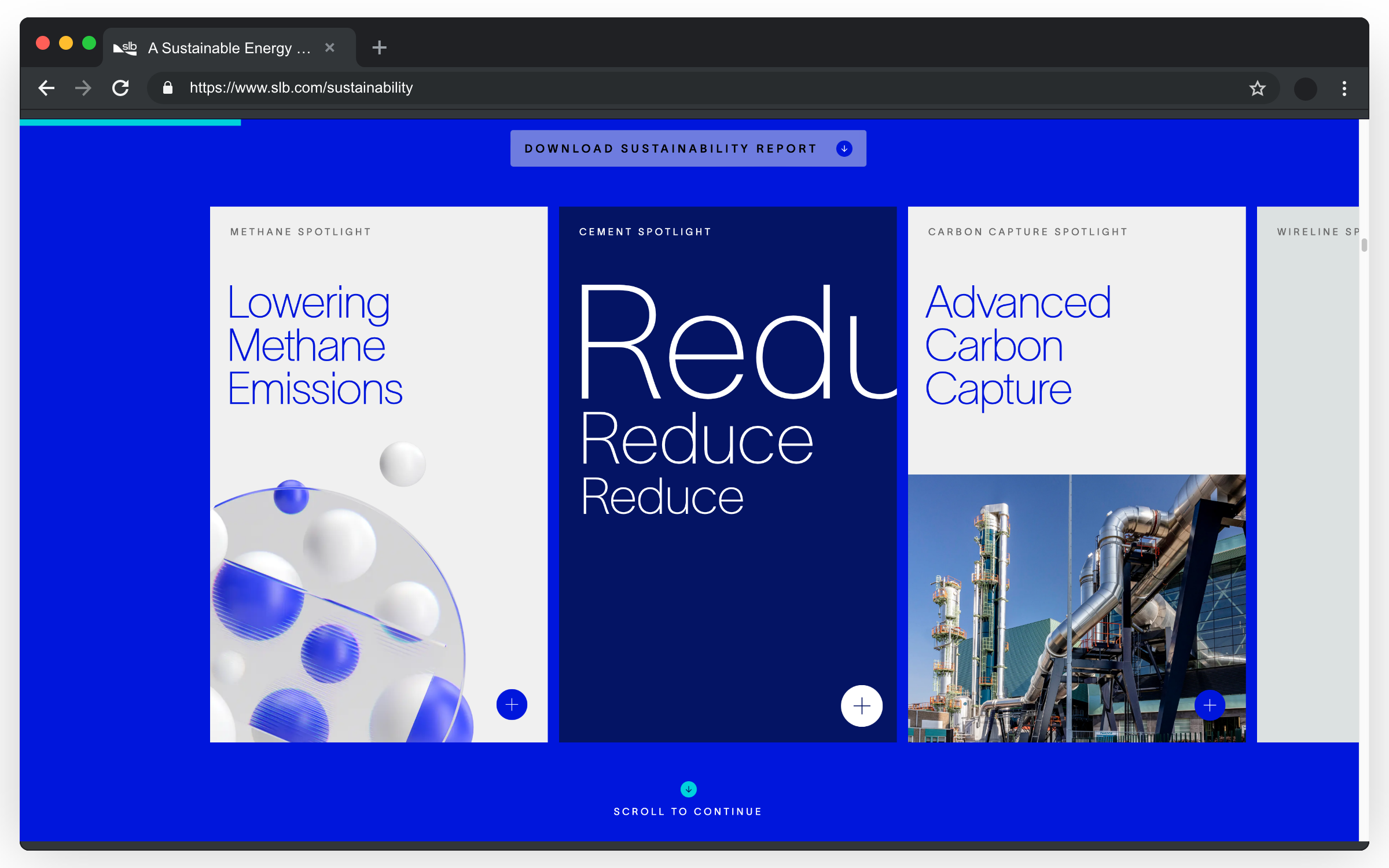 SLB Website Screenshot